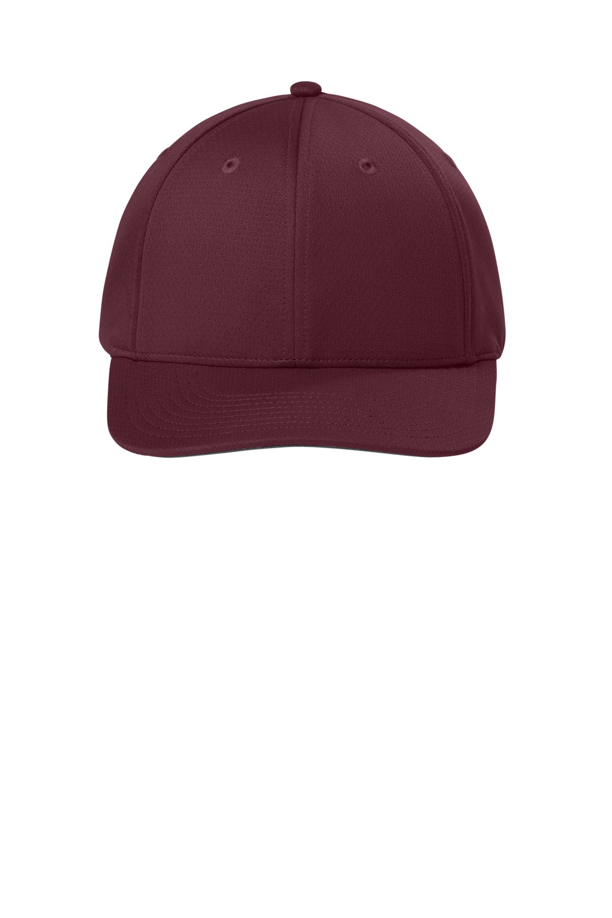 Sport-Tek Impact Mesh Stretch-Tek Adjustable Cap - Maroon - flat front