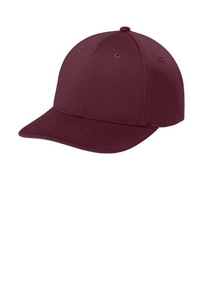 Sport-Tek Impact Mesh Stretch-Tek Adjustable Cap - Maroon - front