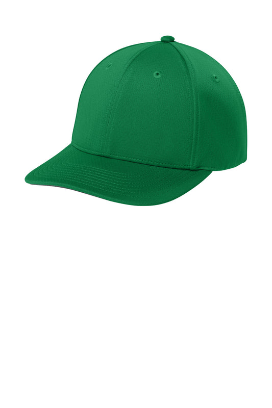 Sport-Tek Impact Mesh Stretch-Tek Adjustable Cap - True Kelly Green - front