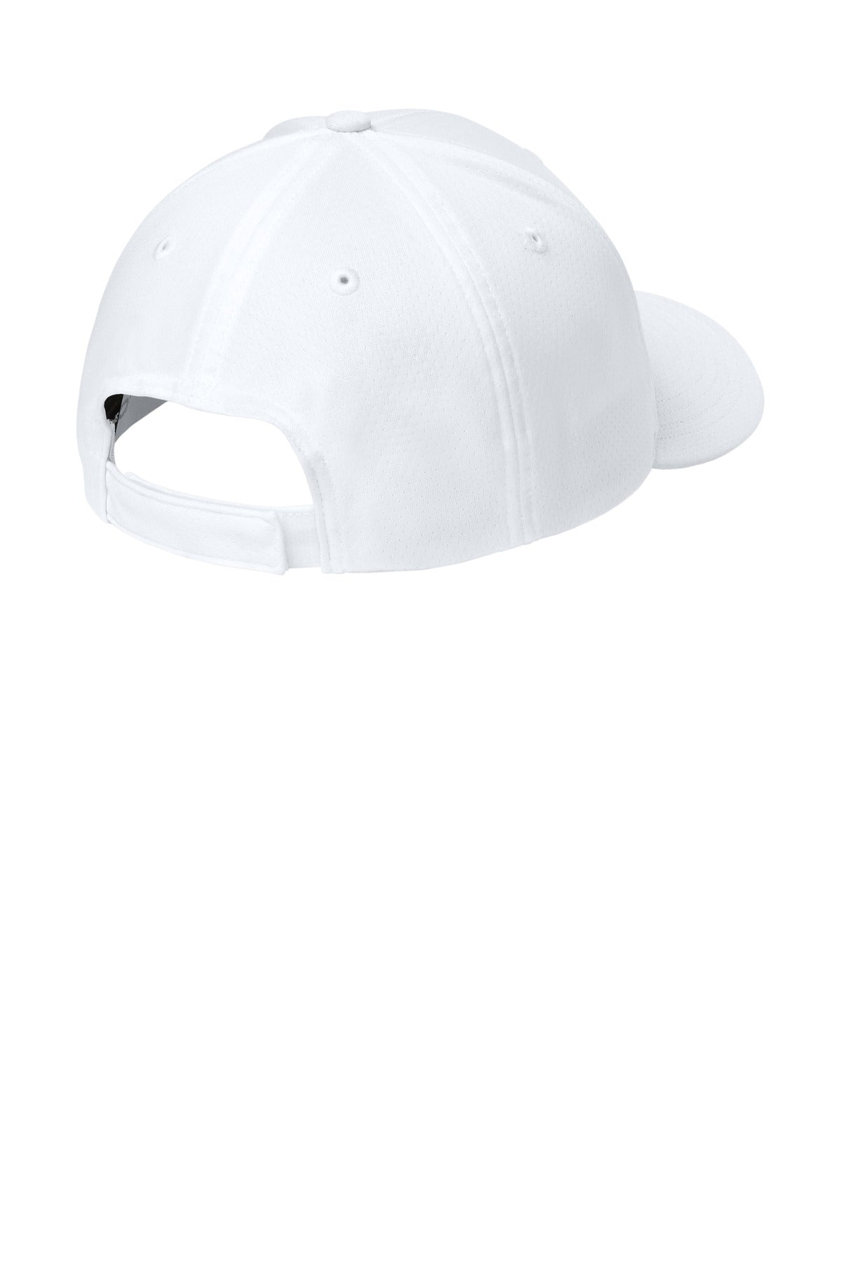 Sport-Tek Impact Mesh Stretch-Tek Adjustable Cap - White - flat back