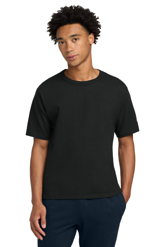 Champion Heritage 7-Oz. Jersey Tee - Black - front