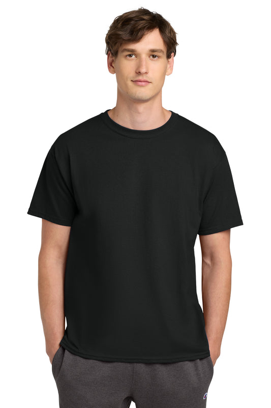 Champion Heritage 6-Oz. Jersey Tee - Black - front
