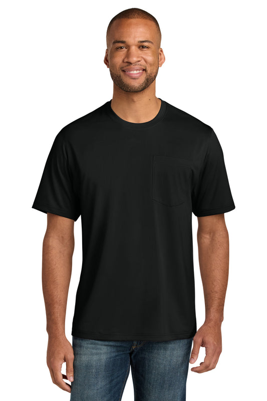 CornerStone Tall Workwear Pro Short Sleeve Pocket Tee - Black - front