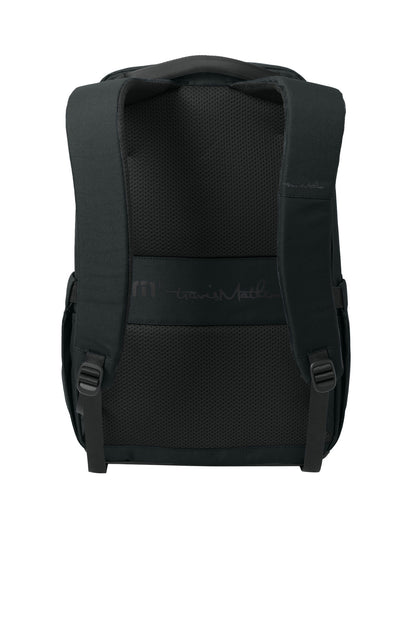 TravisMathew Approach Backpack - Black - flat back