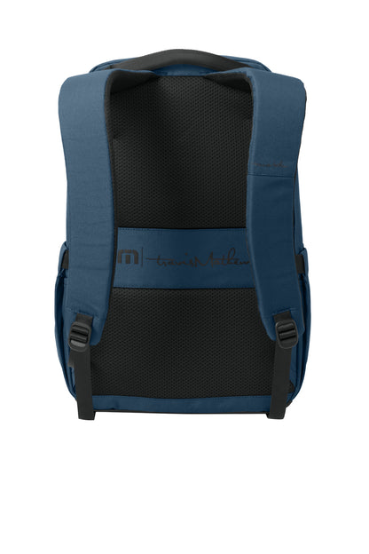 TravisMathew Approach Backpack - Dusty Blue - flat back