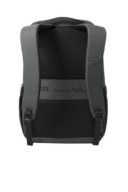 TravisMathew Approach Backpack - Graphite - flat back