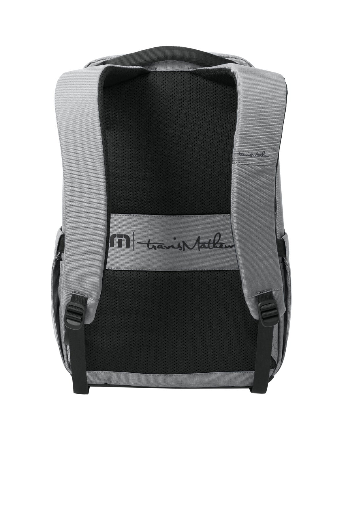 TravisMathew Approach Backpack - Shadow Grey - flat back