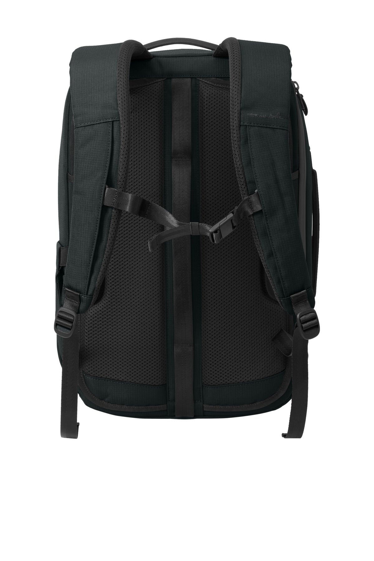 TravisMathew Lateral Convertible Backpack - Black - flat back