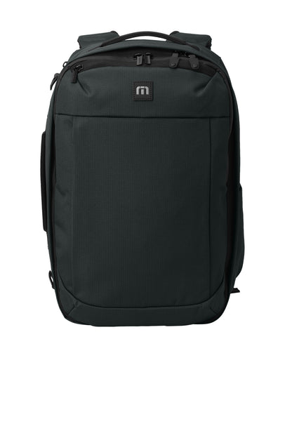 TravisMathew Lateral Convertible Backpack - Black - front