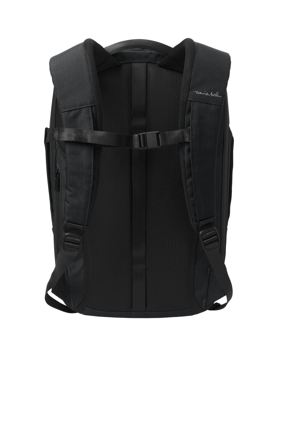 TravisMathew Lateral Backpack - Black - flat back