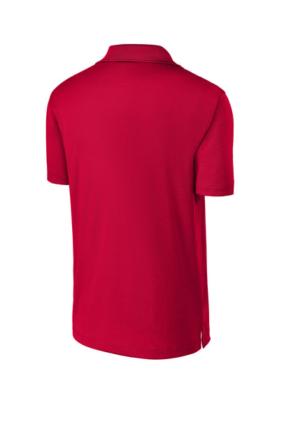 Sport-Tek Tall Micropique Sport-Wick Polo - Deep Red - flat back