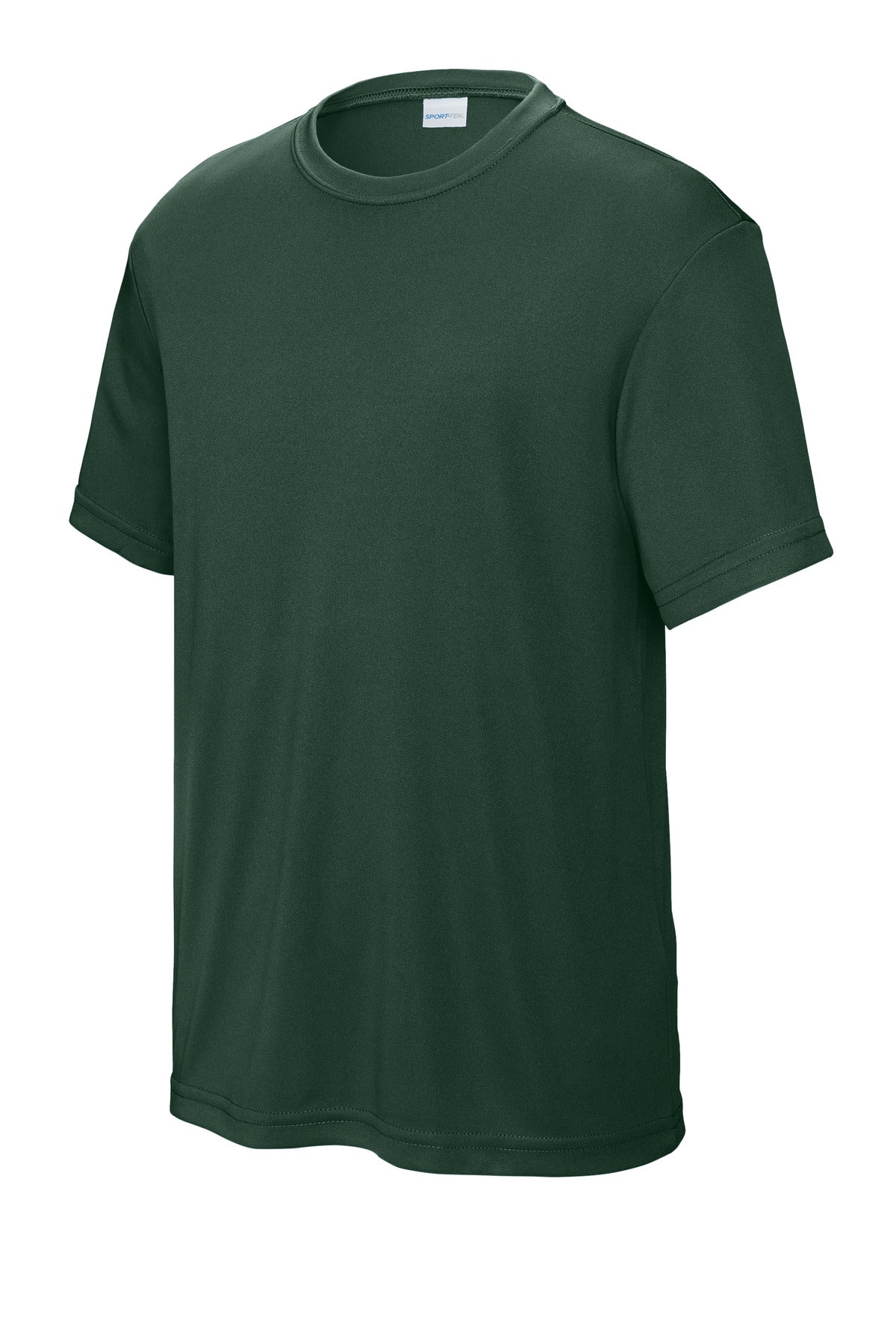 Sport-Tek Youth PosiCharge Competitor Tee - Forest Green - flat front