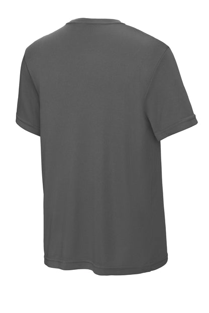 Sport-Tek Youth PosiCharge Competitor Tee - Iron Grey - flat back
