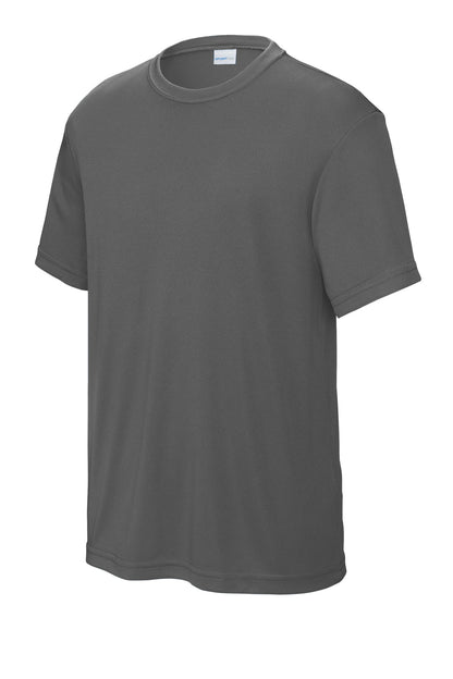 Sport-Tek Youth PosiCharge Competitor Tee - Iron Grey - flat front