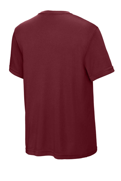 Sport-Tek Youth PosiCharge Competitor Tee - Maroon - flat back