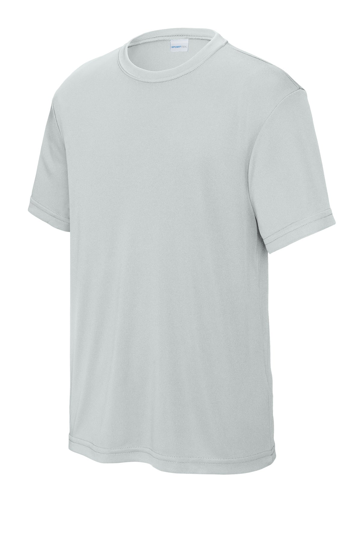 Sport-Tek Youth PosiCharge Competitor Tee - Silver - flat front