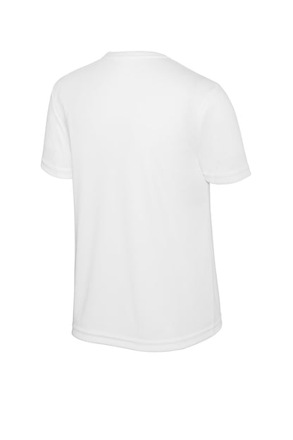 Sport-Tek Youth PosiCharge Competitor Tee - White - flat back