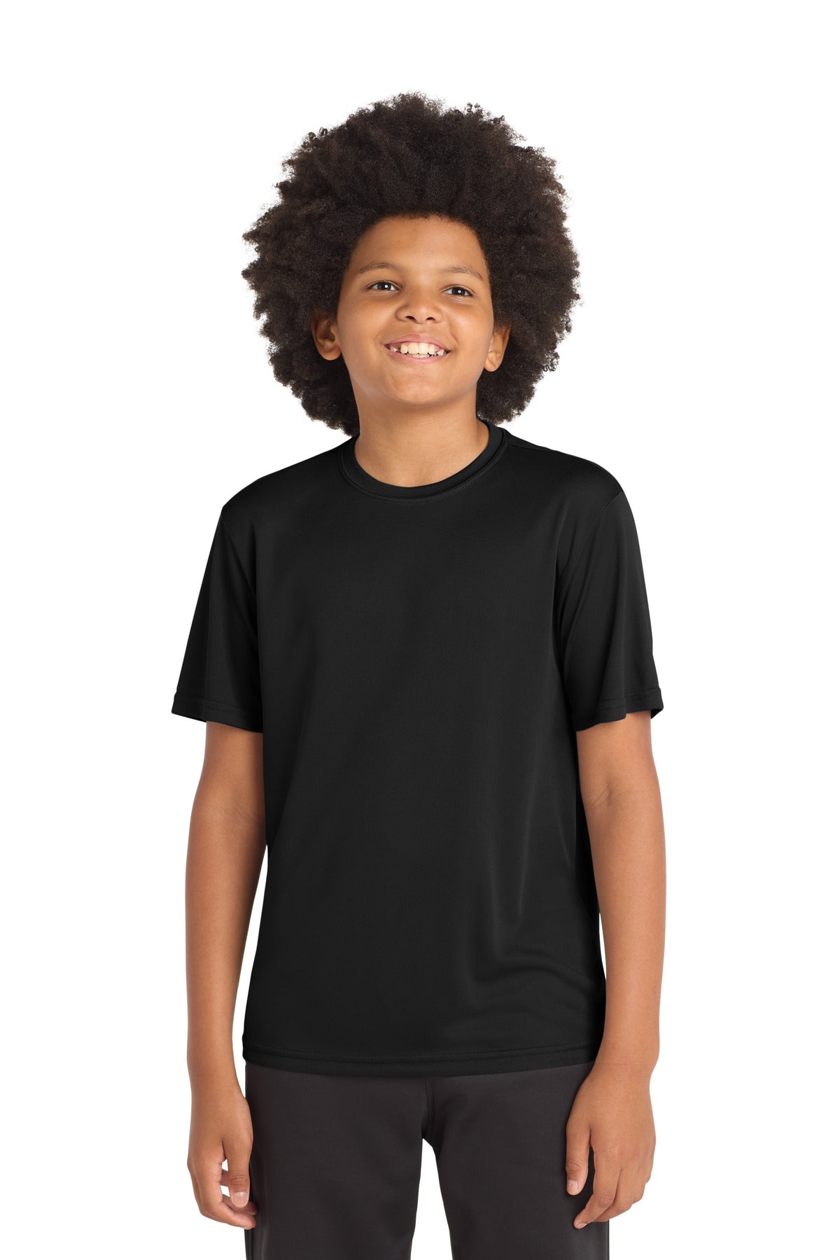 Sport-Tek Youth PosiCharge Competitor Tee - Black - front