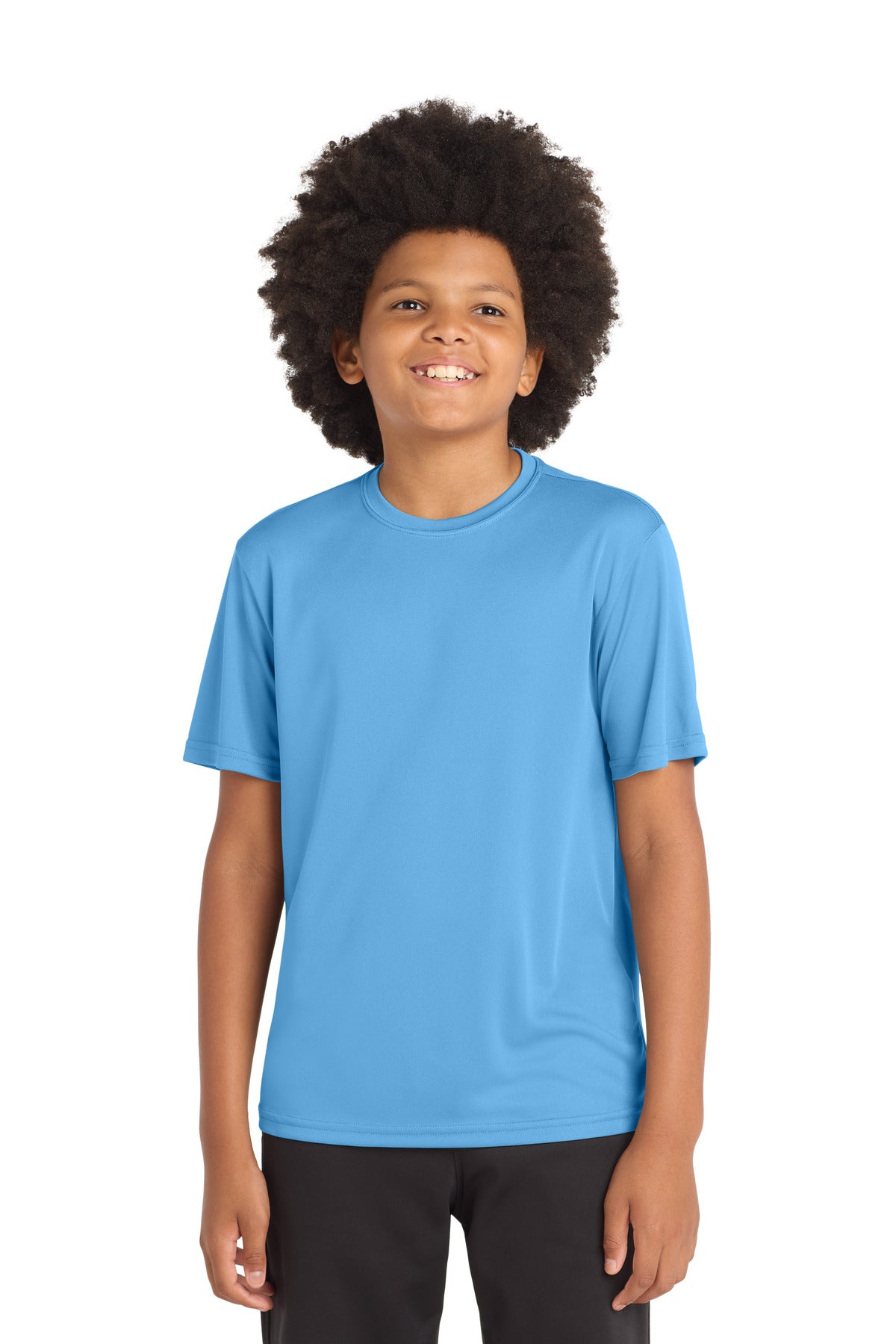 Sport-Tek Youth PosiCharge Competitor Tee - Carolina Blue - front