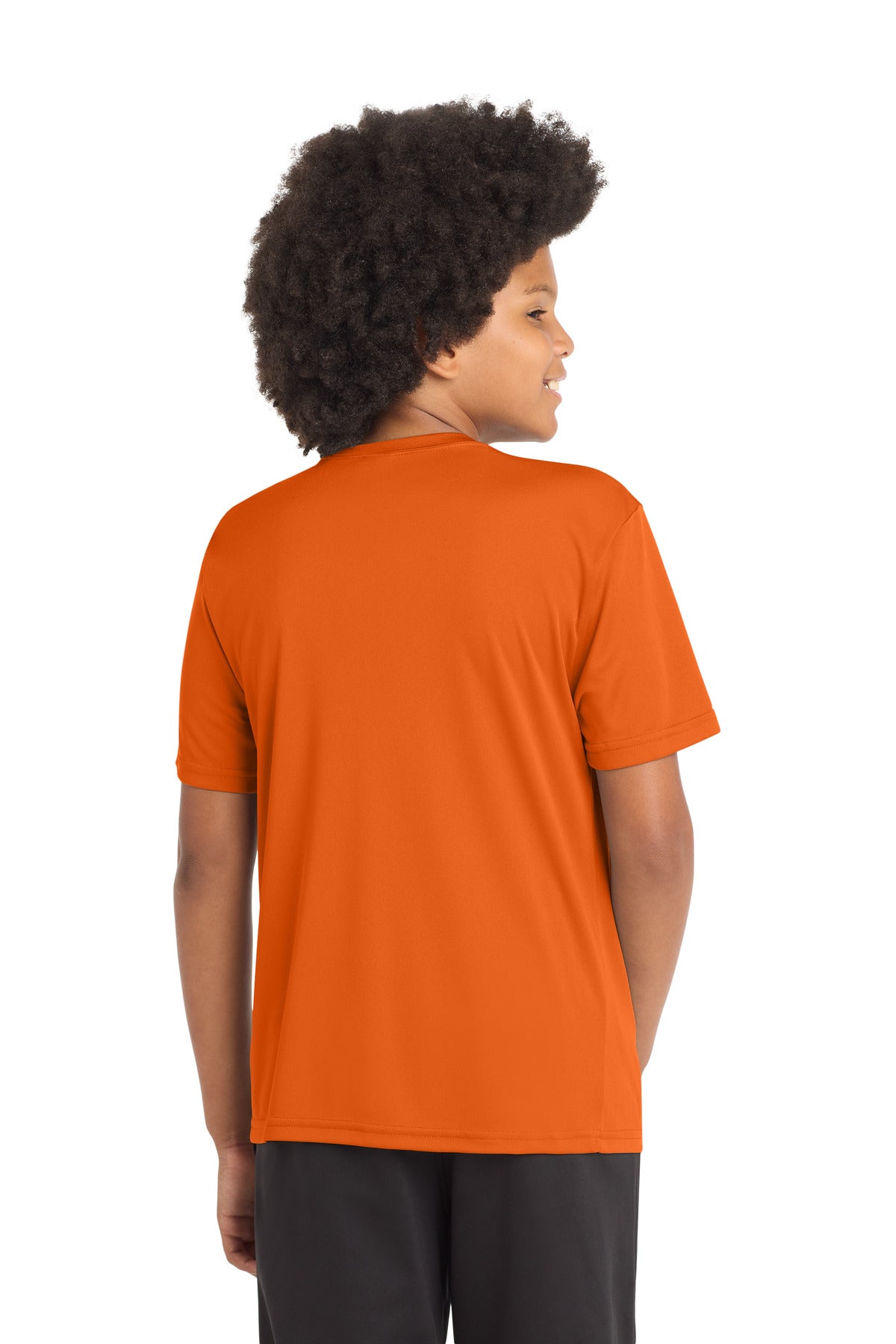 Sport-Tek Youth PosiCharge Competitor Tee - Deep Orange - back