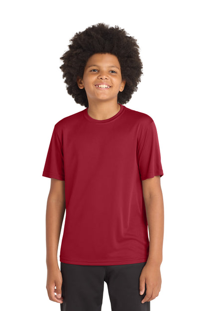 Sport-Tek Youth PosiCharge Competitor Tee - Deep Red - front
