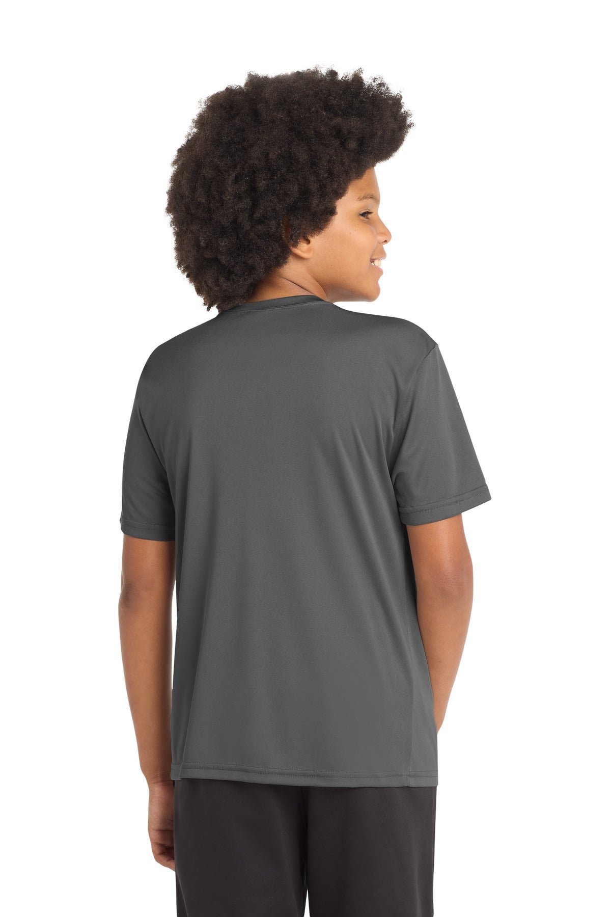 Sport-Tek Youth PosiCharge Competitor Tee - Iron Grey - back
