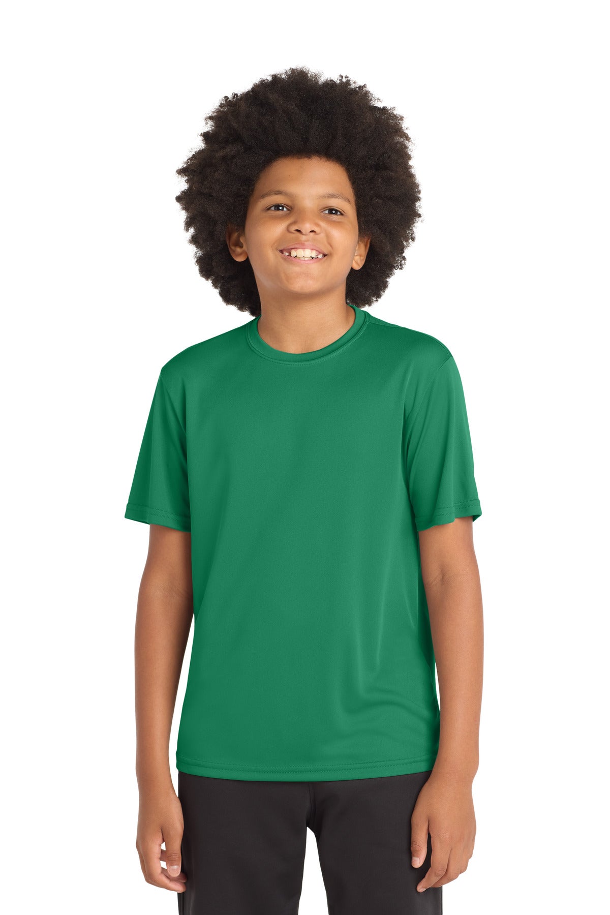 Sport-Tek Youth PosiCharge Competitor Tee - Kelly Green - front