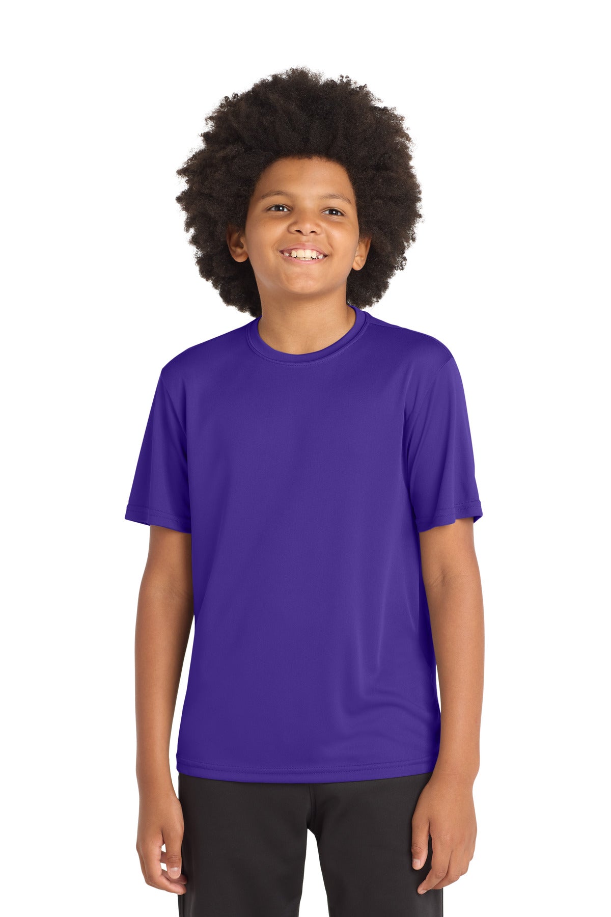 Sport-Tek Youth PosiCharge Competitor Tee - Purple - front