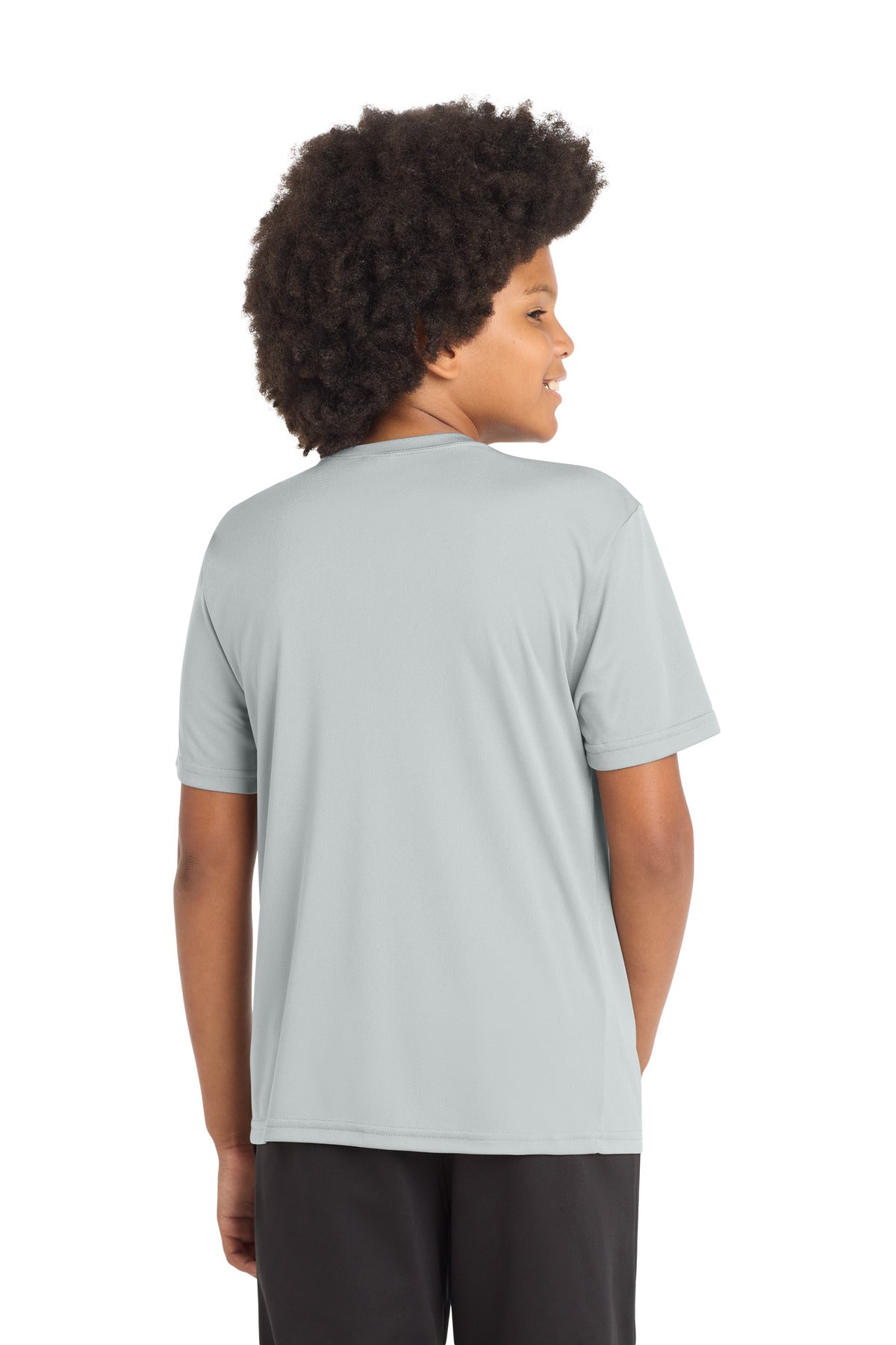 Sport-Tek Youth PosiCharge Competitor Tee - Silver - back