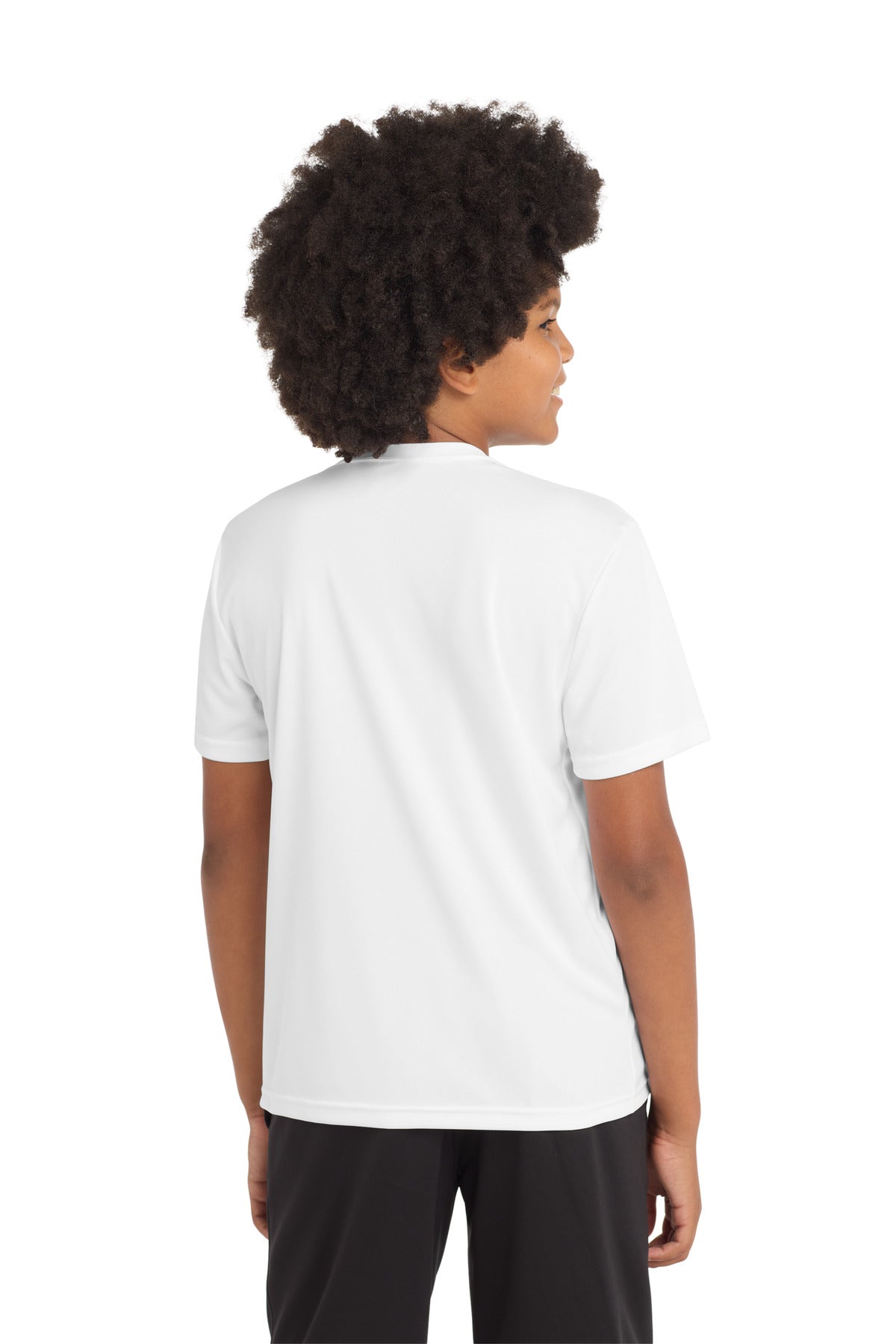 Sport-Tek Youth PosiCharge Competitor Tee - White - back