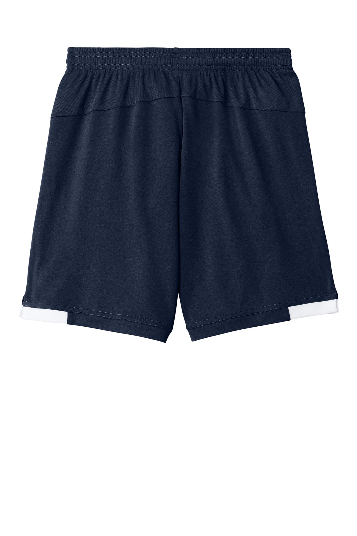 Sport-Tek Youth Club 5 Short - True Navy/ White - flat back
