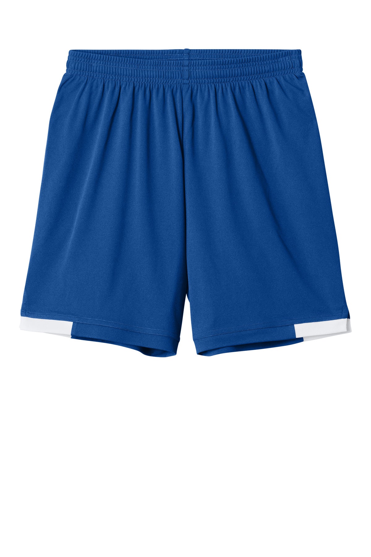 Sport-Tek Youth Club 5 Short - True Royal/ White - flat front