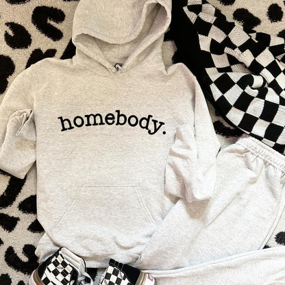 Homebody Sweatshirt - Cozy Loungewear for Home Lovers - Casual Comfy Crewneck - Relaxed Weekend Apparel - Minimalist Homebody Pullover