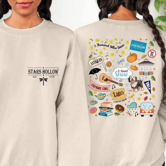 Gilmore Girls Stars Hollow Sweatshirt | Stars Hollow Est. 1779 | Gilmore Girls Fan Merch | Cozy Gilmore Girls Pullover | TV Show Sweatshirt