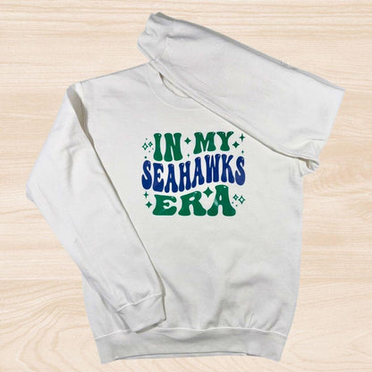 Seattle Seahawks Hoodie | "In My Seahawks Era" Sweatshirt | Football Fan Apparel | Game Day Hoodie | Seahawks Colors Sweatshirt