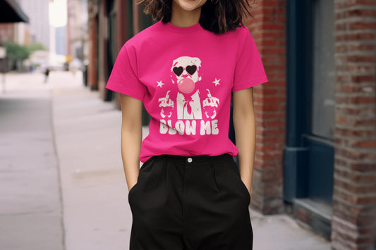 Trump Heart Sunglasses Graphic Tee, Hoodie, or Sweatshirt – Bold "Blow Me" Statement Shirt with Fun Political Humor