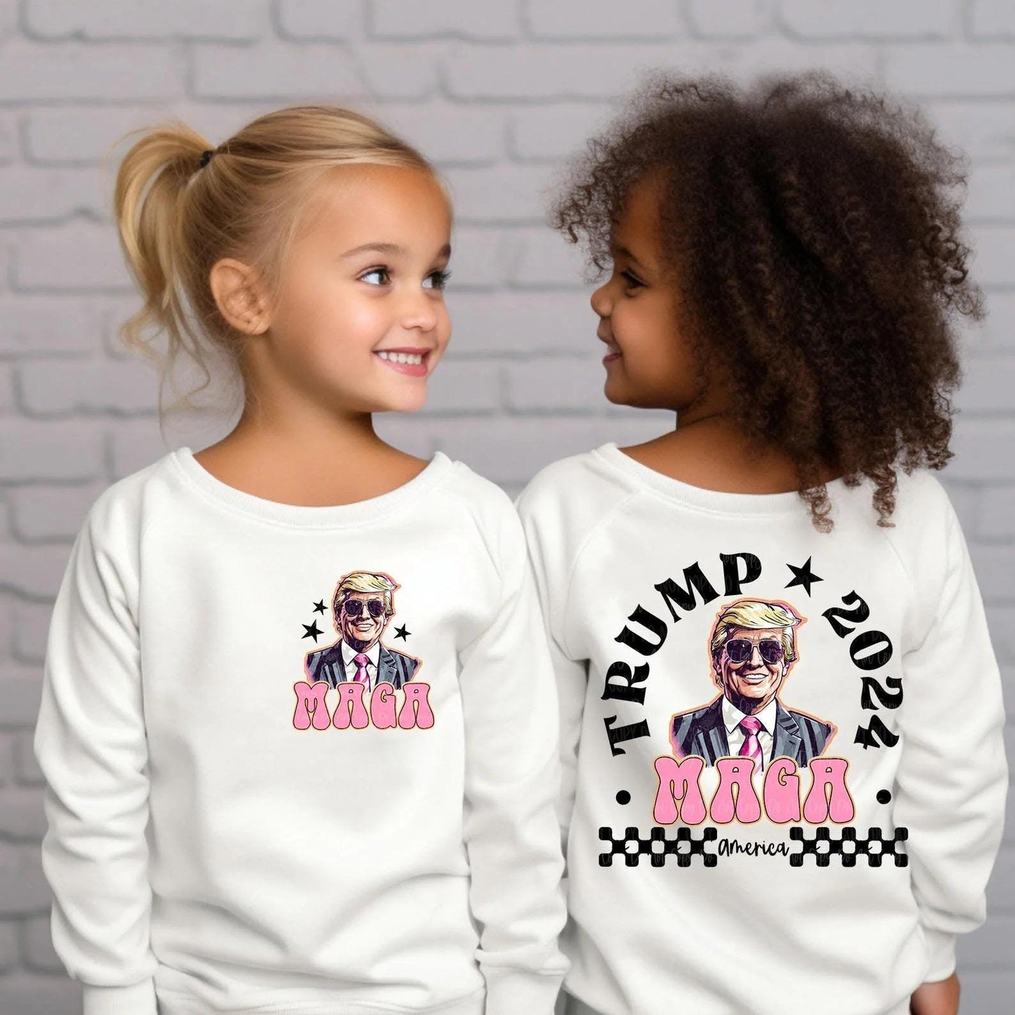 Trump "MAGA 2024" Kids Graphic T-Shirt, Sweatshirt, or Hoodie | Adult & Kids Sizes | Trump 2024 Apparel