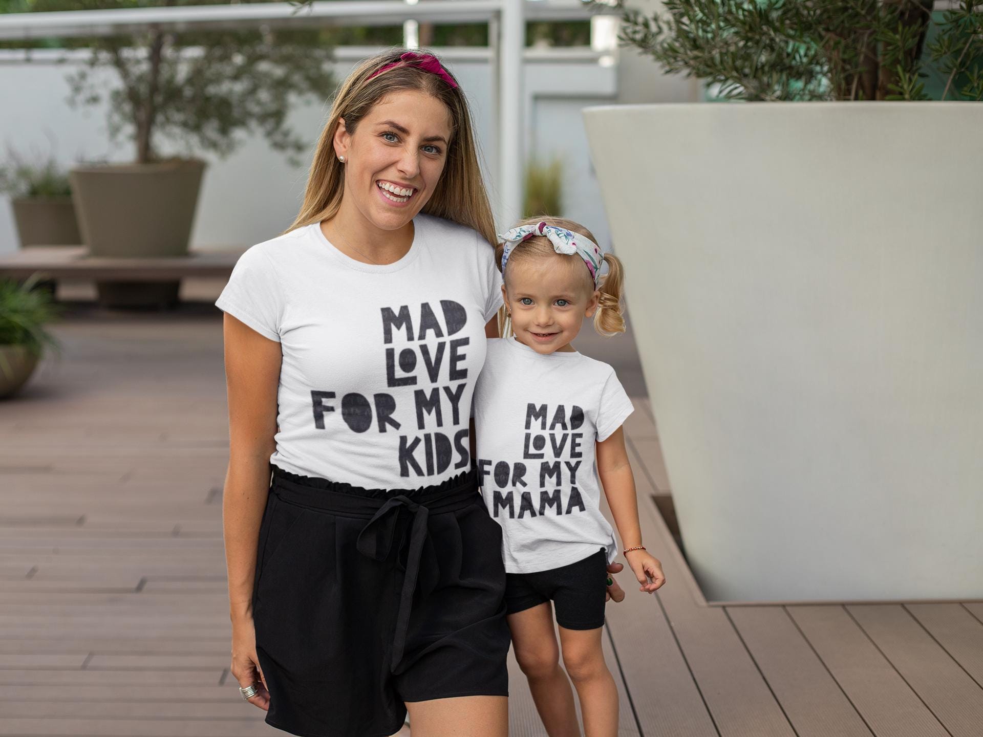 Kids Unisex Mad Love Matching Sweatshirt, Hoodie, or T-shirt for Mom & Kids – 'Mad Love for My Kids' and 'Mad Love for My Mama