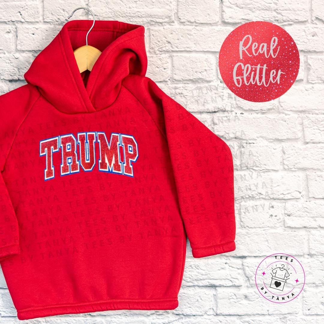 Real Glitter Trump T-Shirt / Crewneck / Hoodie - Patriotic Sparkle!