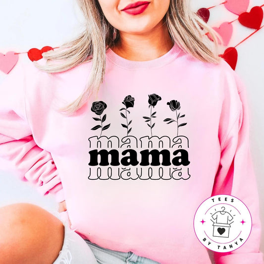 MAMA Shirt with Rose Graphic Shirt