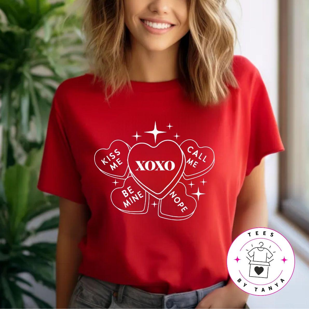 Chocolate Heart Box Graphics Shirt
