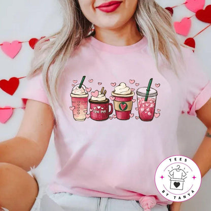 Valentine's Coffee Graphic Shirt