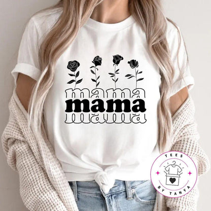MAMA Shirt with Rose Graphic Shirt