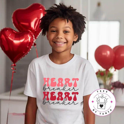 Heart Breaker Valentine’s Day T-Shirt for Kids