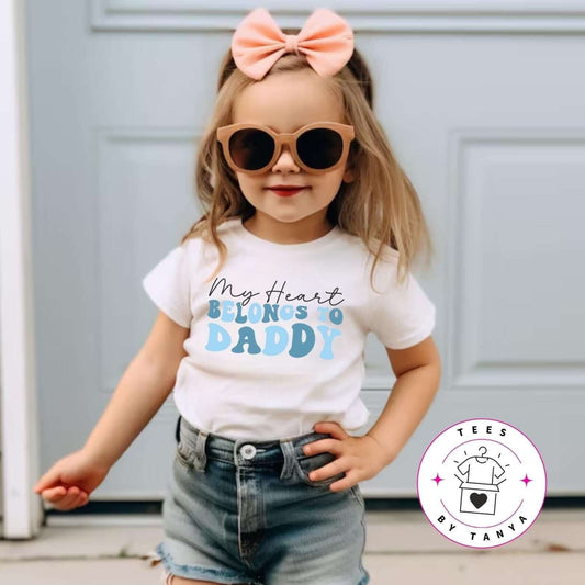 My Heart Belongs to Daddy Kids T-Shirt