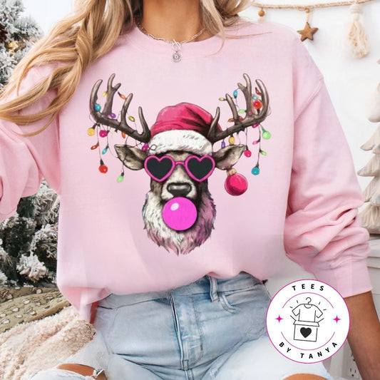 Cool Reindeer Christmas Lights Shirt