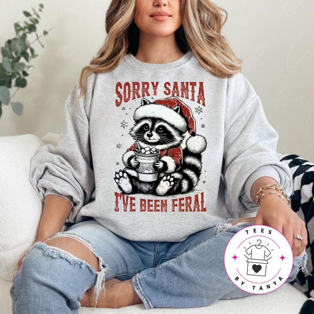 Funny Christmas Raccoon Shirt