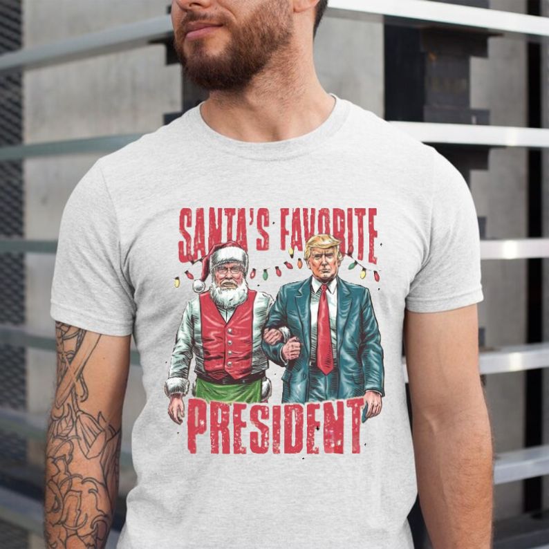 Santa's Favorite President Trump Christmas Shirt