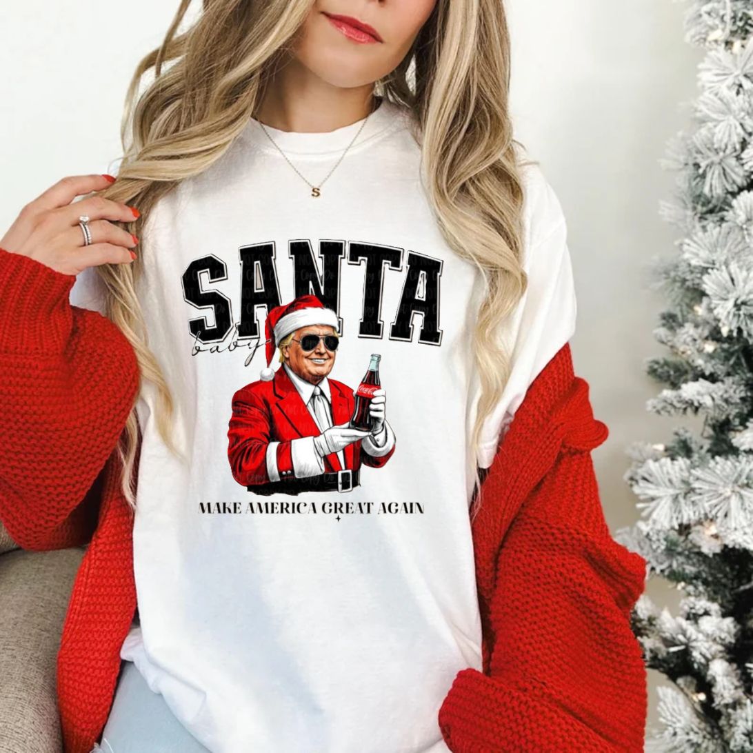 SANTA Baby, MAGA Trump Christmas Shirt