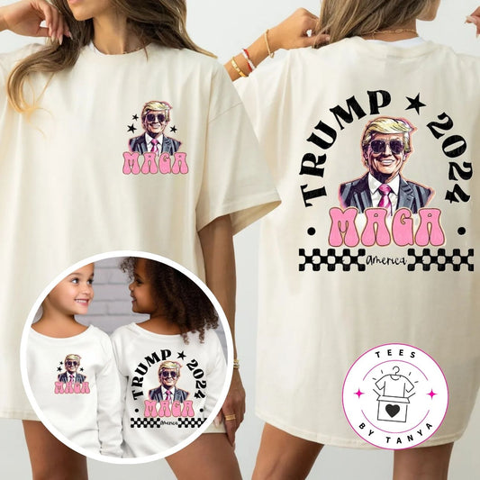 Adult Trump 2024 MAGA Matching Shirt